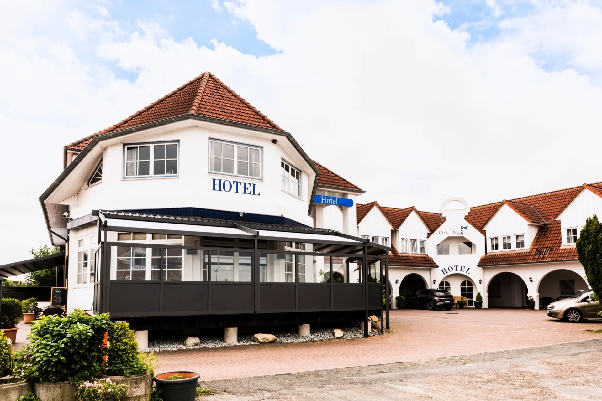 Alpine arrival and mountain hotel travel planning
